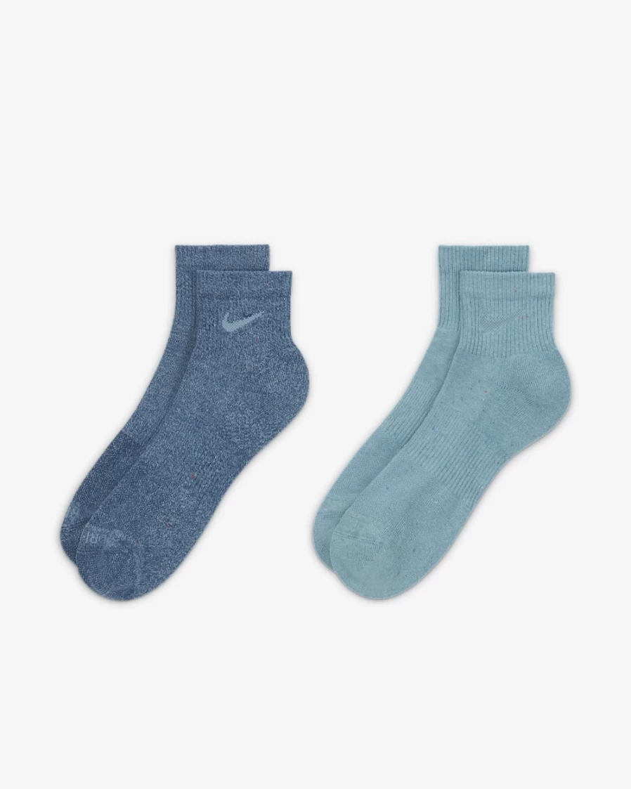Nike Everyday Plus Cushioned Training Socks for Men & Women - Multi-Color (2-Pair Pack)
