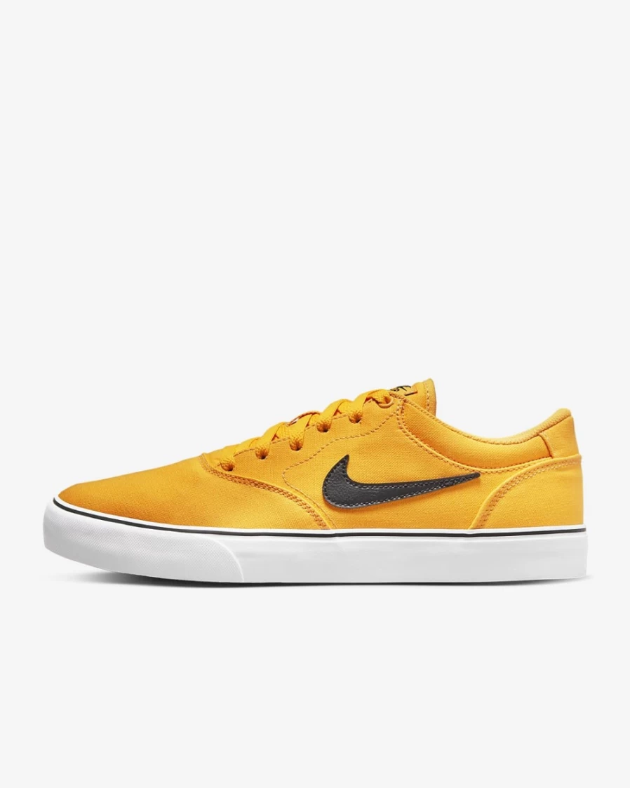 Nike SB Chron 2 Canvas Skate Shoes for Men & Women in University Gold/White/Black