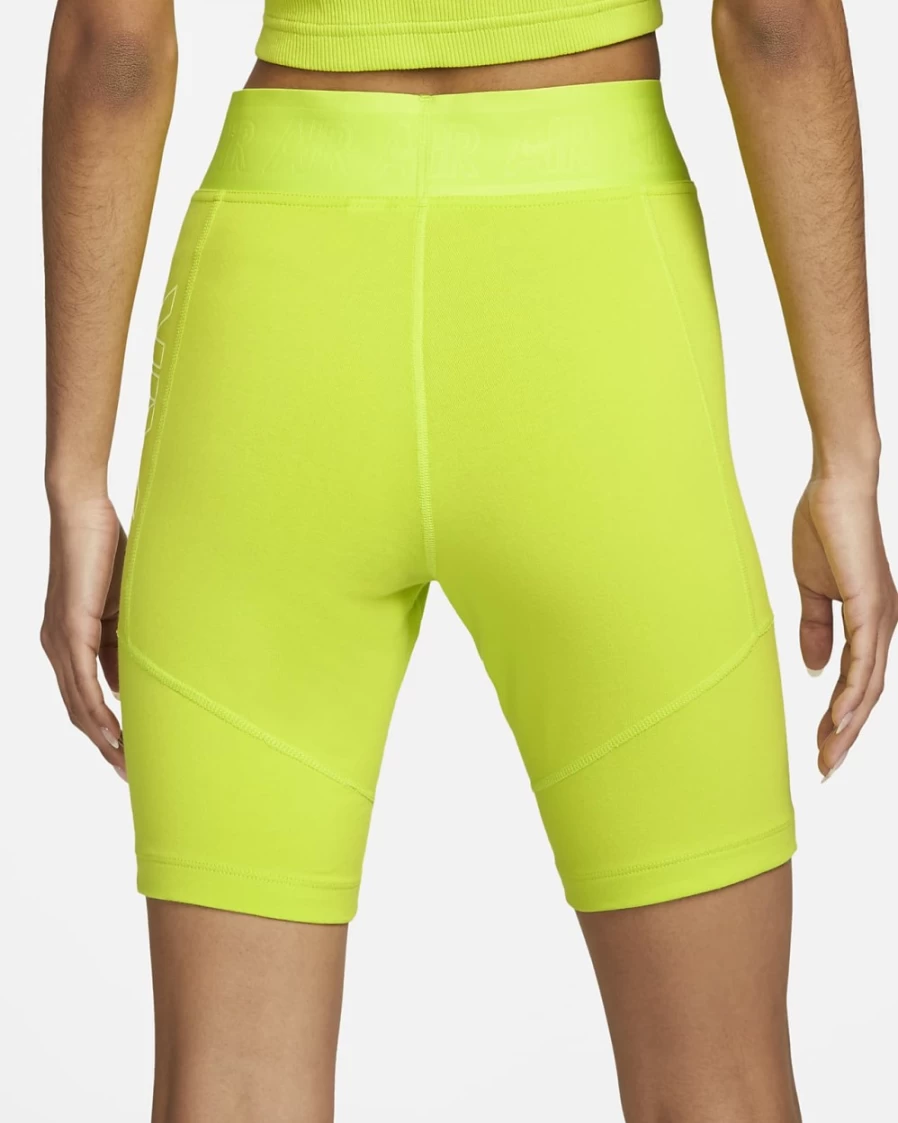 Nike Air Women's Bike Shorts in Atomic Green/Limelight/Barely Volt - High-Performance Workout Shorts for Women