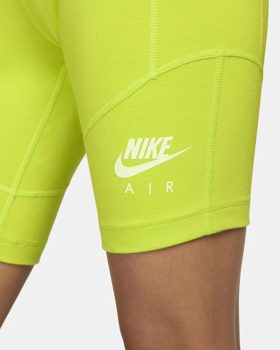 Nike Air Women's Bike Shorts in Atomic Green/Limelight/Barely Volt - High-Performance Workout Shorts for Women