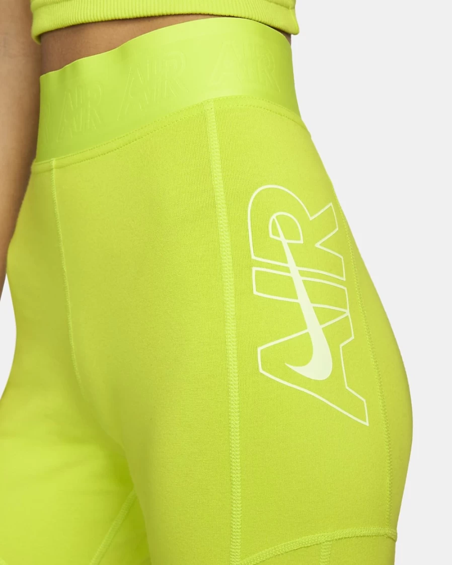 Nike Air Women's Bike Shorts in Atomic Green/Limelight/Barely Volt - High-Performance Workout Shorts for Women