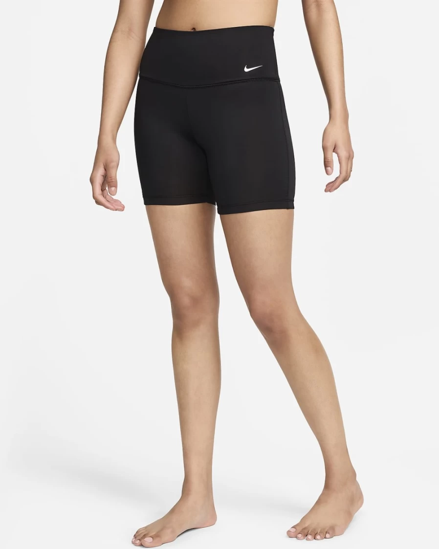 Nike Women's Essential 6" Black Swim Shorts for Comfort & Performance
