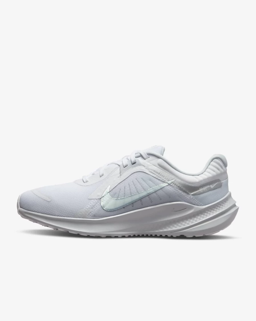 Nike Quest 5 Women's Road Running Shoes - White/Pure Platinum/Metallic Silver