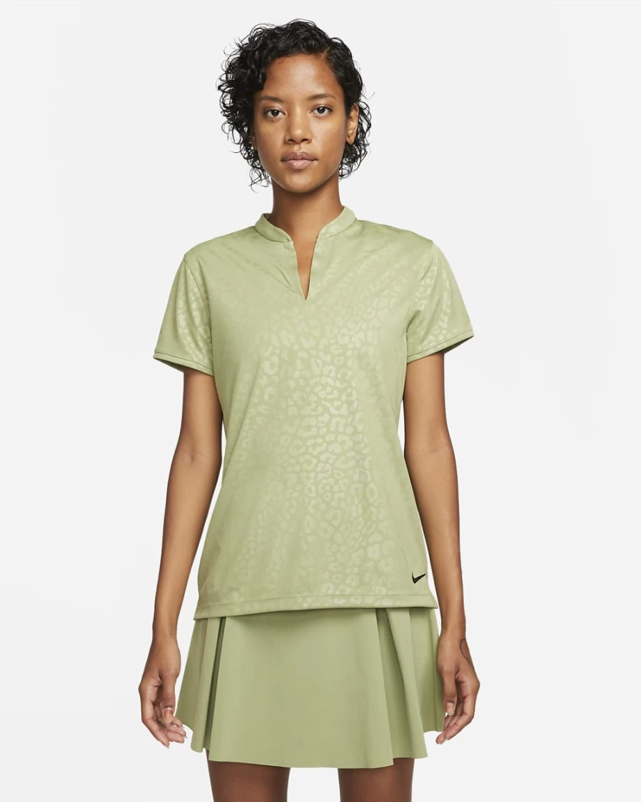 Nike Dri-FIT Victory Women's Golf Polo - Alligator/Black - Moisture-Wicking Performance Top