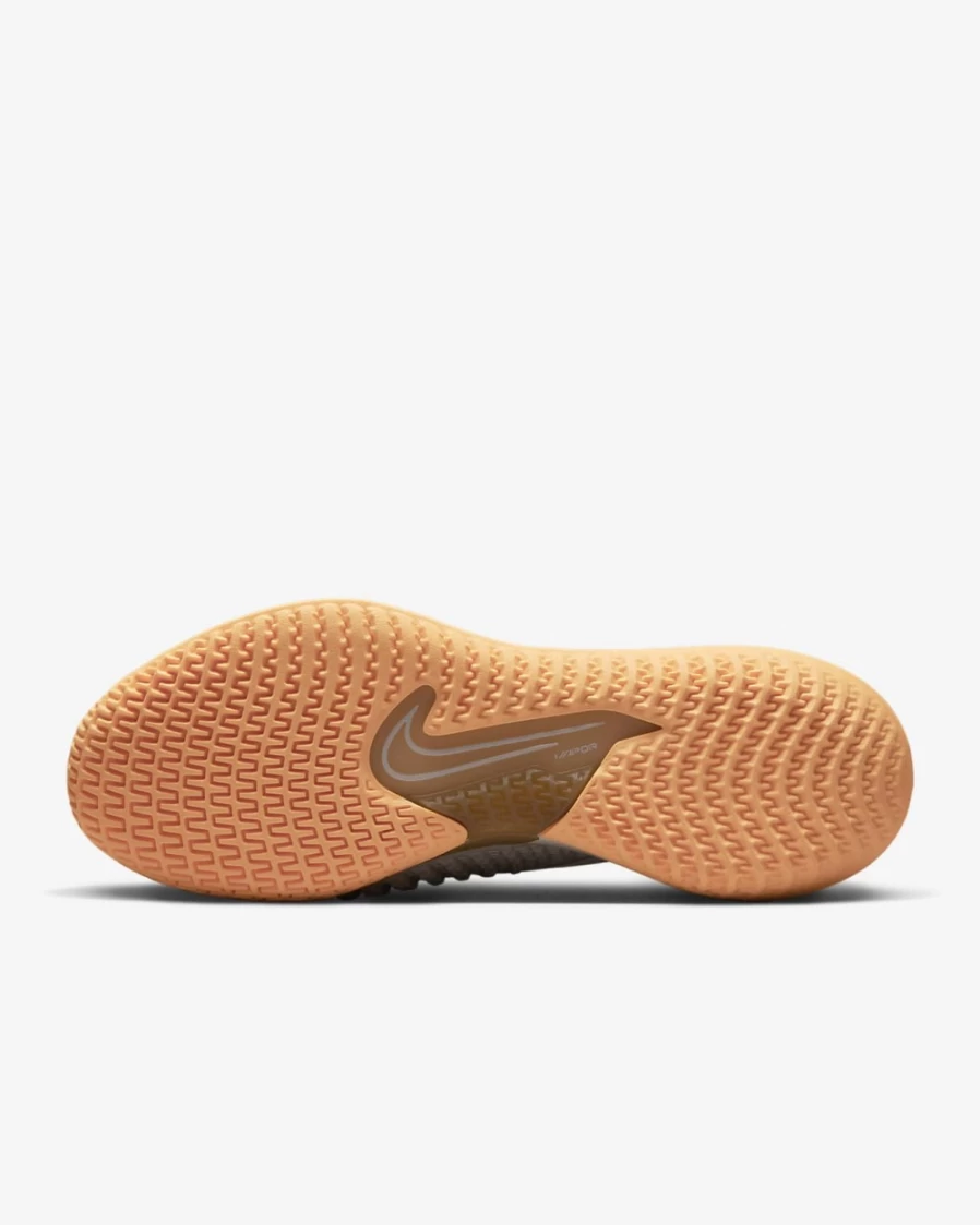 NikeCourt React Vapor NXT Women's Tennis Shoes in Sail/Light Bone/Peach Cream/Dark Driftwood for Hard Court Performance