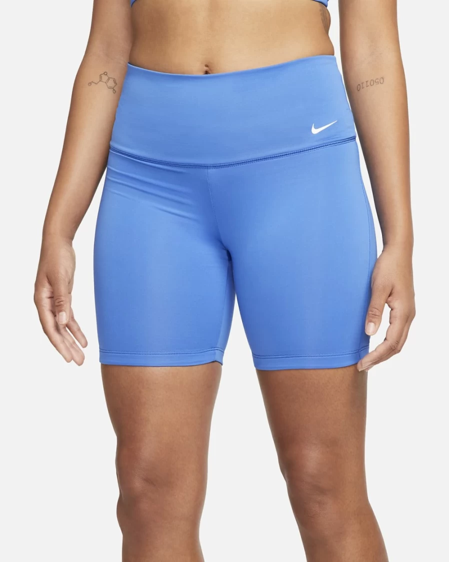 Nike Women's Pacific Blue 6" Essential Swim Shorts for Swimming & Beach