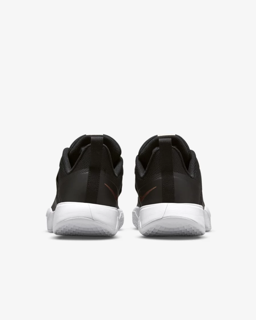 NikeCourt Vapor Lite Women's Tennis Shoes - Black/White/Metallic Red Bronze for Hard Court Performance