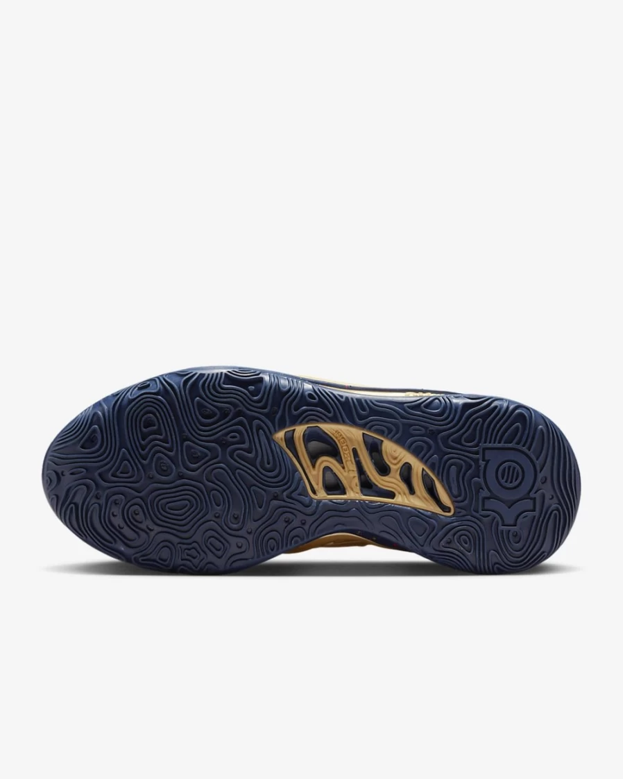Nike KD15 Basketball Shoes for Men & Women - Metallic Gold/University Red/Orewood Brown/Midnight Navy