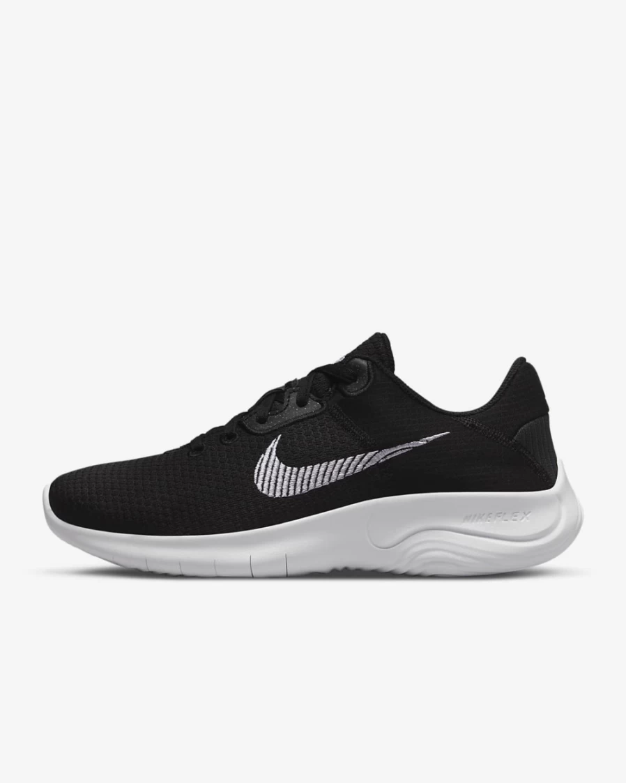Nike Flex Experience Run 11 Next Nature Women's Wide Road Running Shoes - Black/Dark Smoke Grey/White