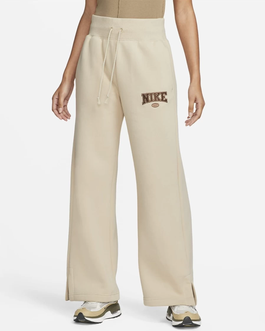 Nike Women's Sanddrift High-Waisted Wide-Leg Fleece Sweatpants - Phoenix Fleece Sportswear