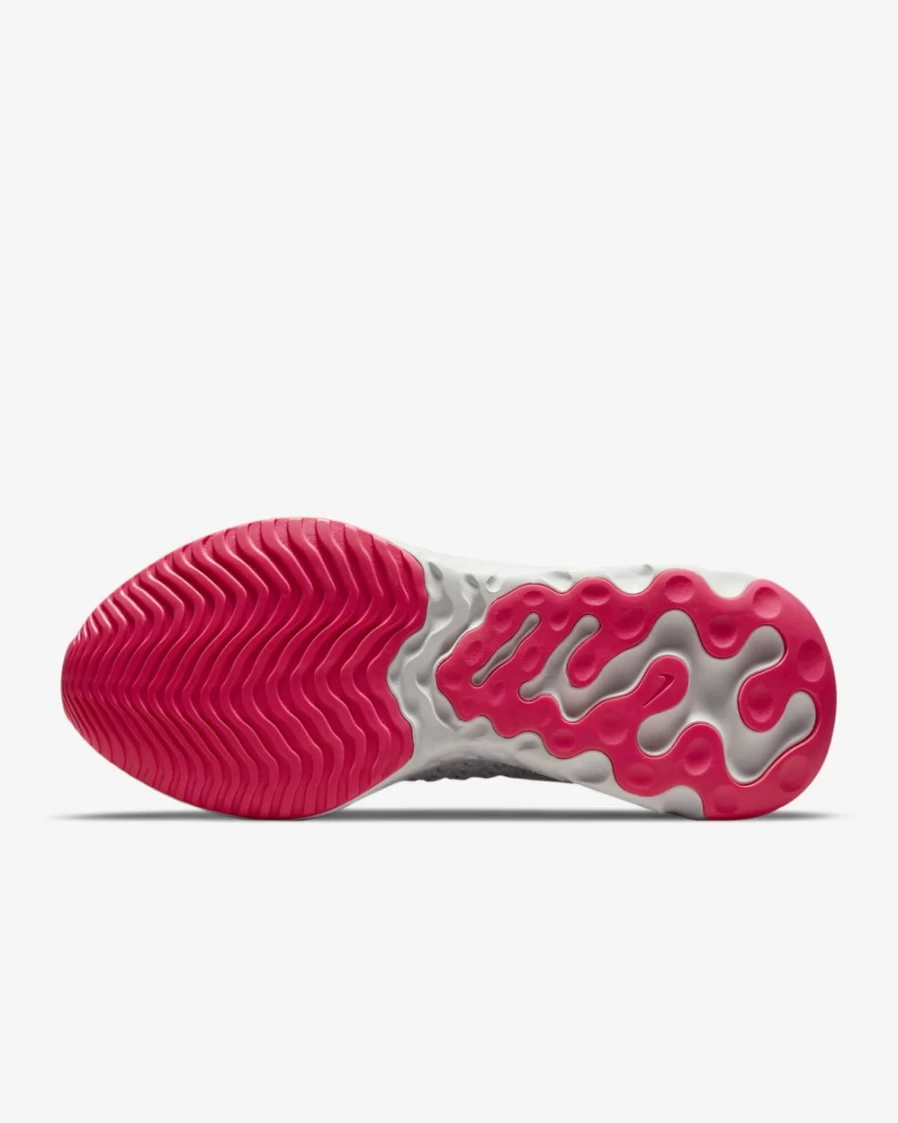 Nike React Phantom Run Flyknit 2 Women's Road Running Shoes - Platinum Tint/Hyper Pink/Chile Red/Black