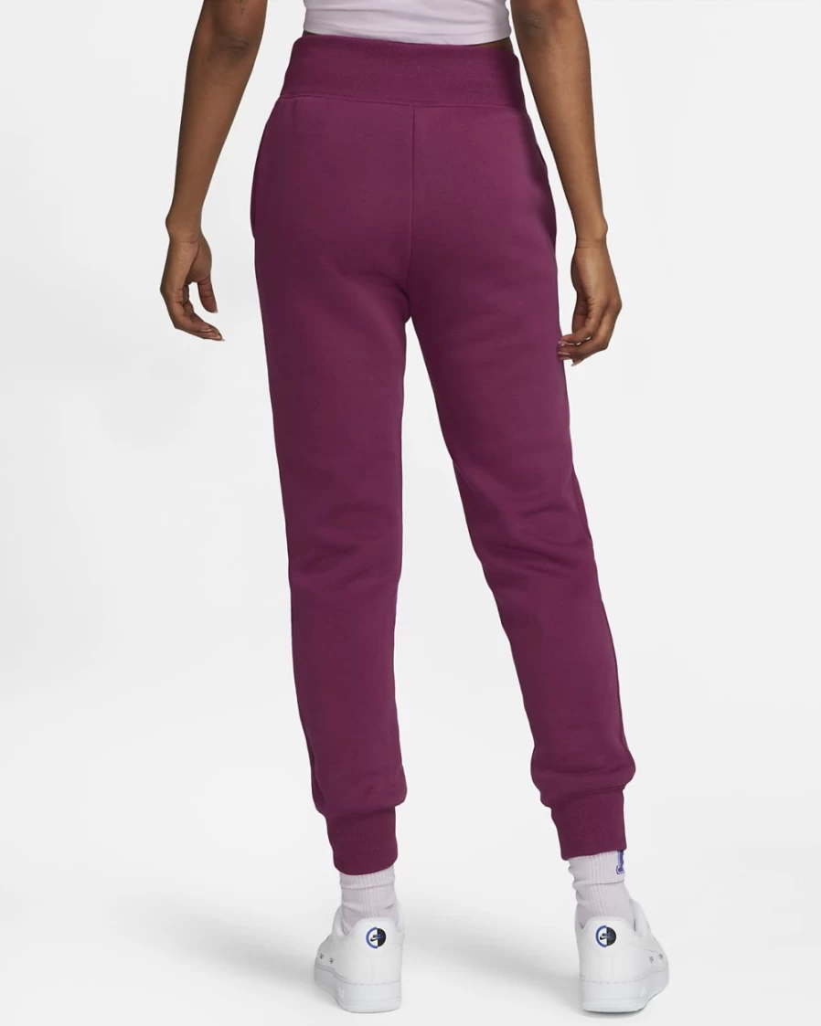 Nike Women's Rosewood/Sail High-Waisted Phoenix Fleece Joggers - Sportswear Comfort & Style