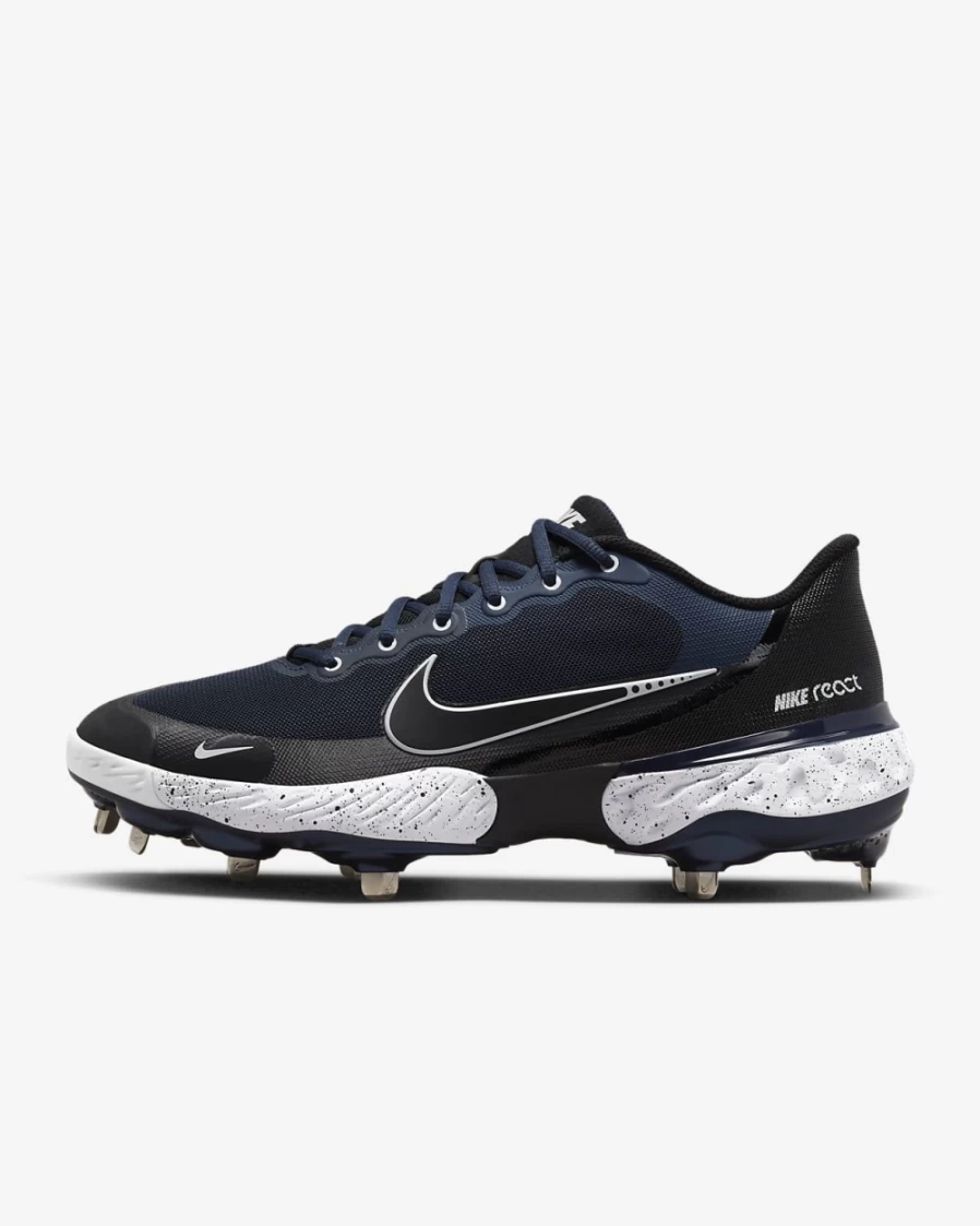 Nike Alpha Huarache Elite 3 Low Baseball Cleats for Men & Women - College Navy/White/Photo Blue/Black