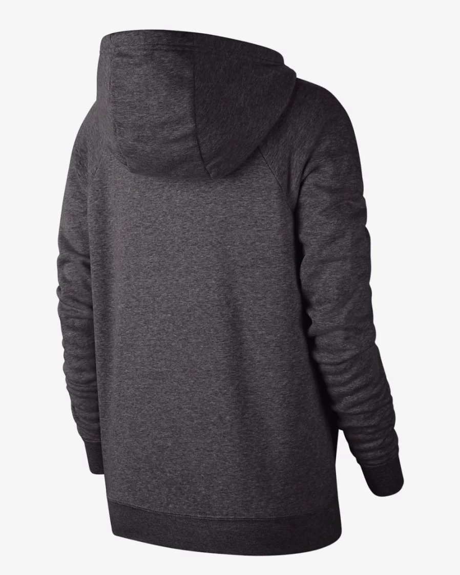 Nike Women's Off Noir Apple Green Oregon College Essential Funnel Neck Hoodie Sweatshirt