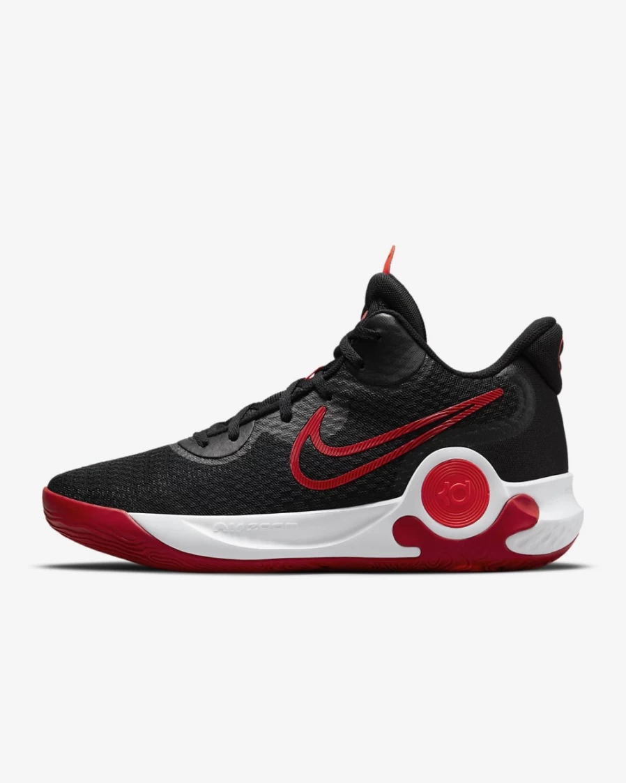 Nike KD Trey 5 IX Basketball Shoes for Men & Women - Black/White/Bright Crimson/University Red