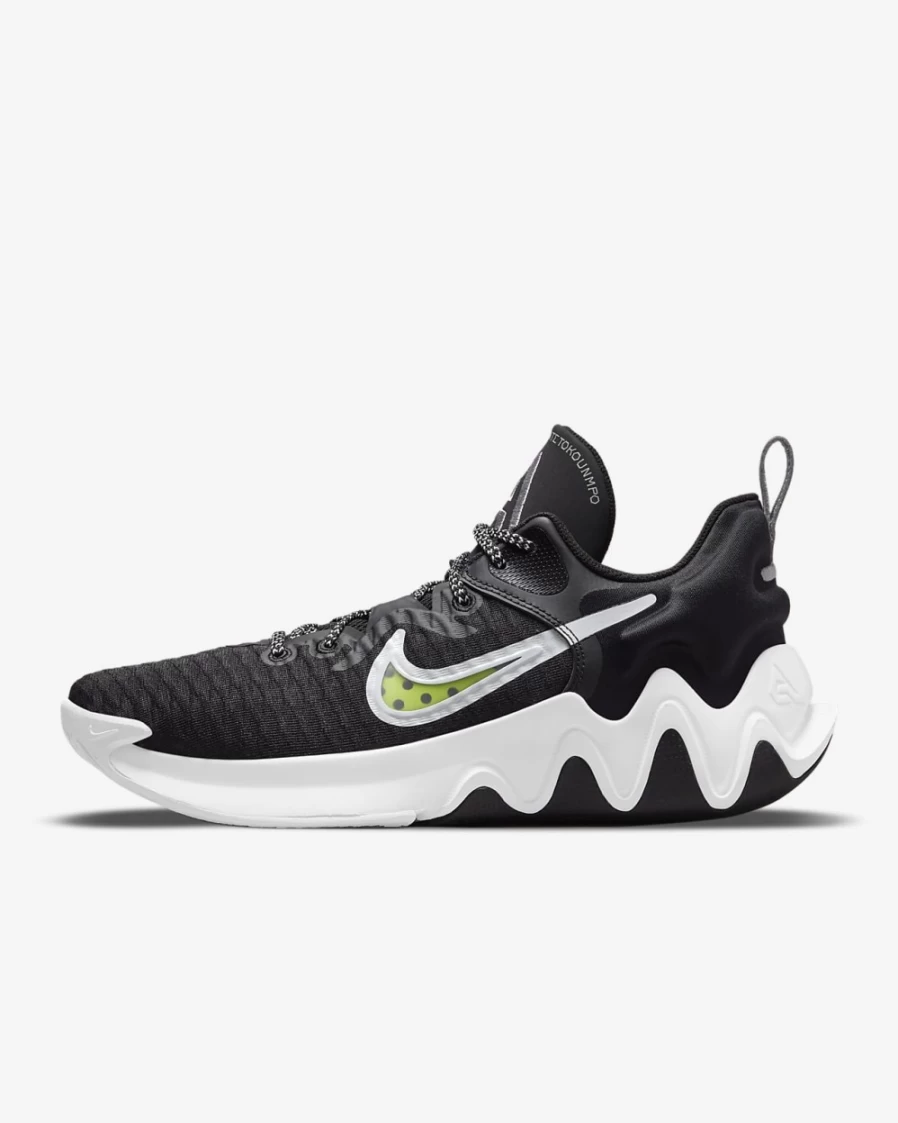Nike Giannis Immortality Basketball Shoes for Men & Women - Black/White/Wolf Grey/Clear