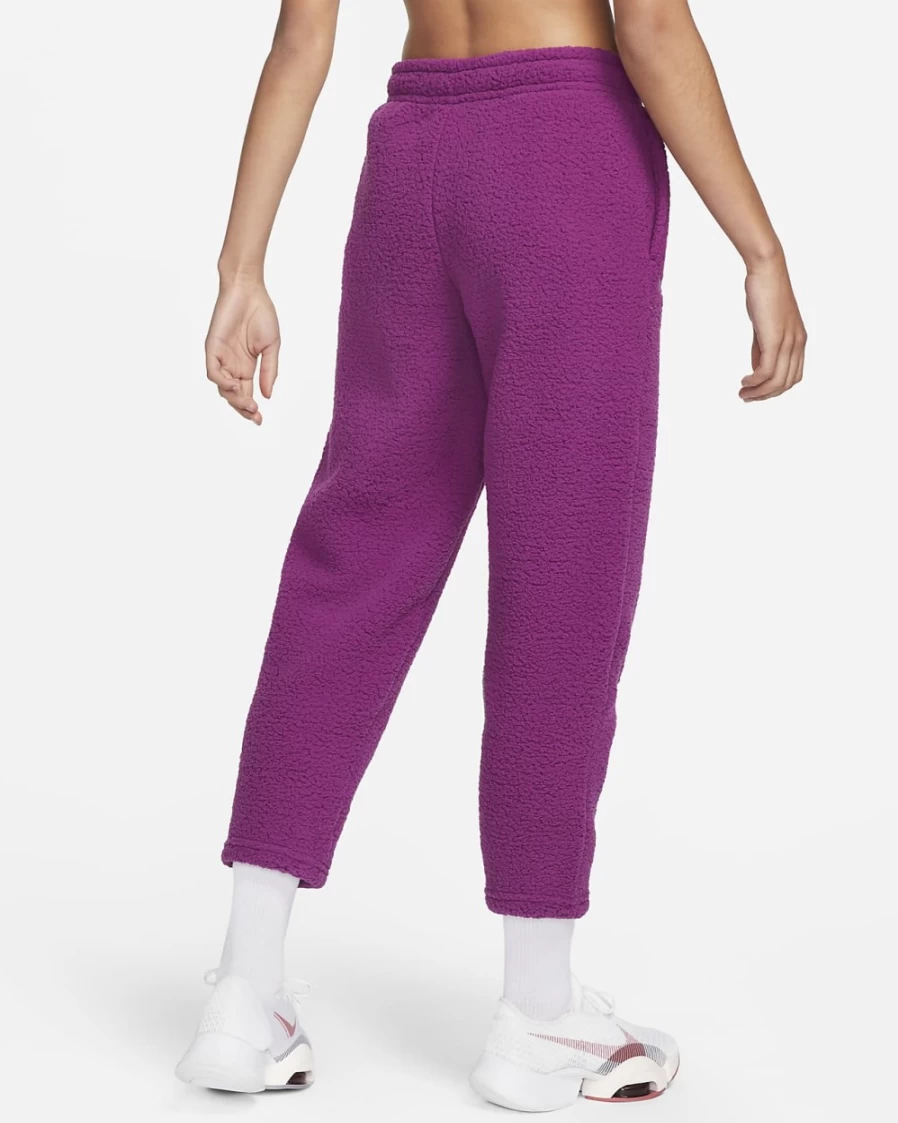 Nike Therma-FIT Women's Pants - Viotech/Green Glow - Thermal Training & Running Tights