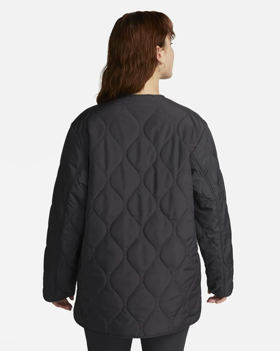 Nike Women's Sportswear Utility Jacket in Anthracite and Black - Lightweight Water-Resistant Training Coat