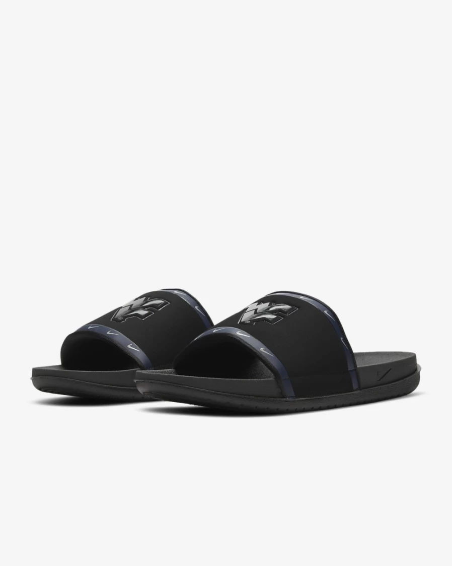 Nike Offcourt Slide (West Virginia) - Men's & Women's Black/College Navy/University Gold/Anthracite Sandals