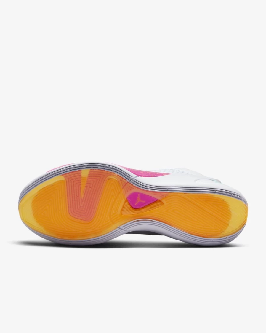 Nike Luka 1 Basketball Shoes for Men & Women - White/Dynamic Turquoise/Laser Orange/Fire Pink