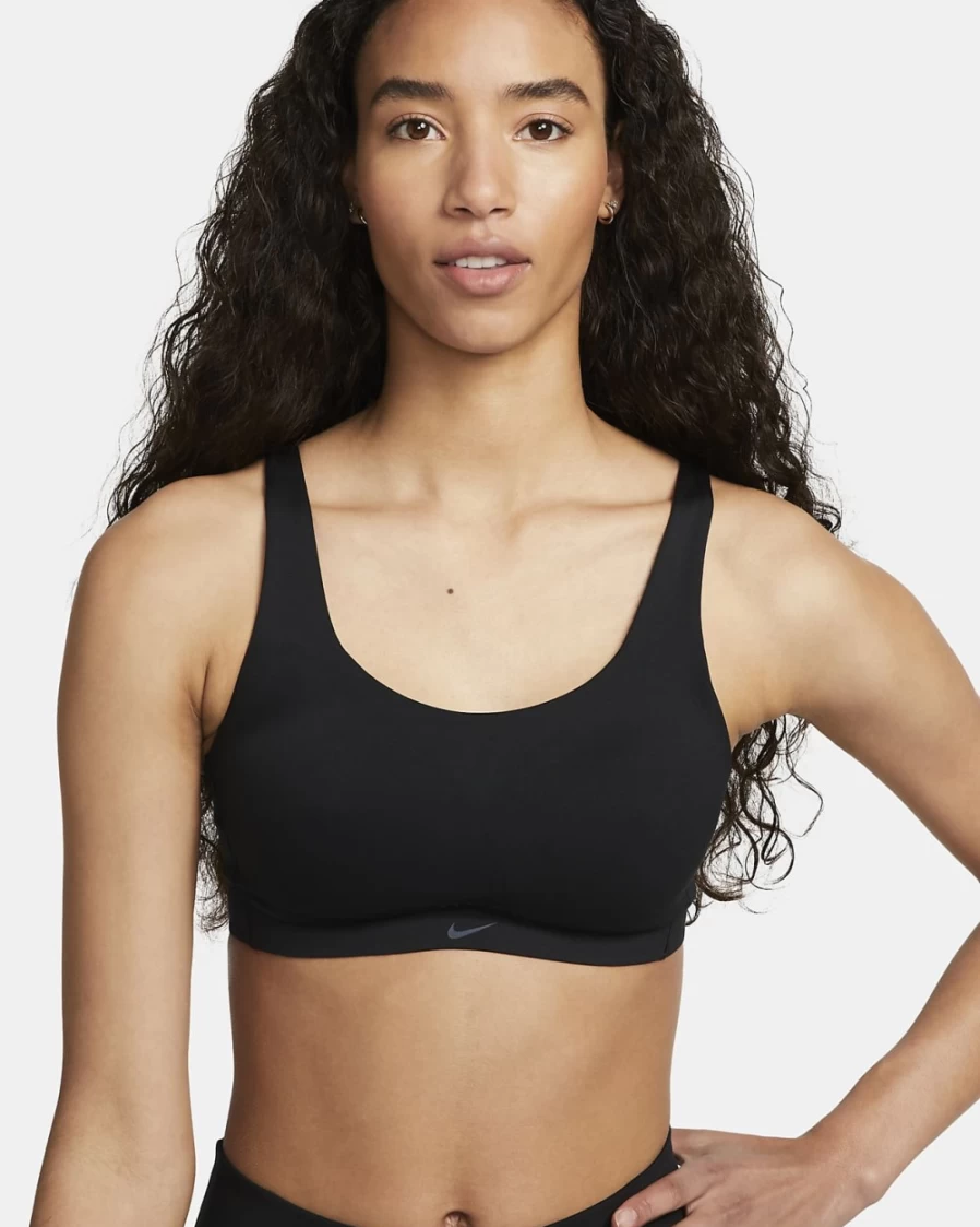 Nike Women's Alate Light-Support Padded Sports Bra - Black/Cool Grey