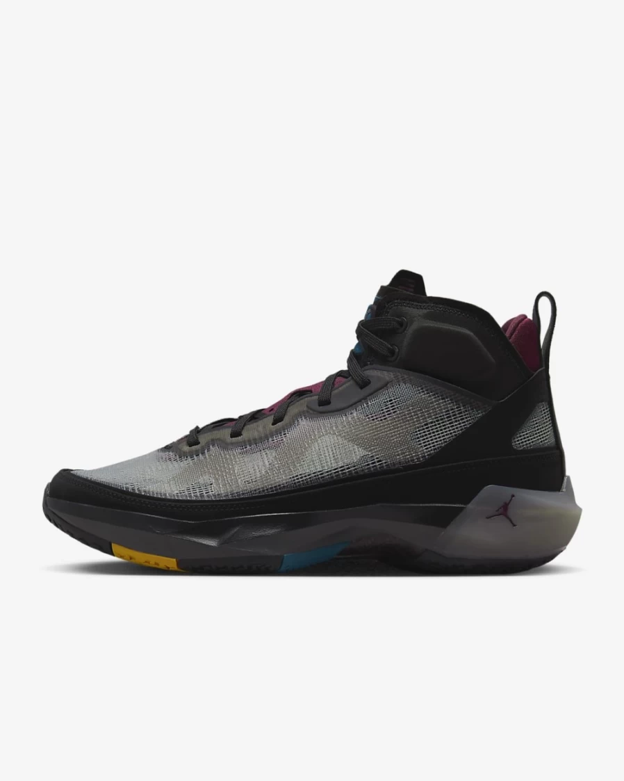 Nike Air Jordan XXXVII Basketball Shoes for Men & Women - Black/Midnight Fog/Midas Gold/Bordeaux