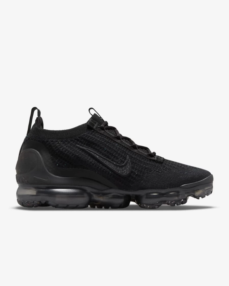 Nike Air VaporMax 2021 Flyknit Women's Running Shoes - Black/Metallic Silver