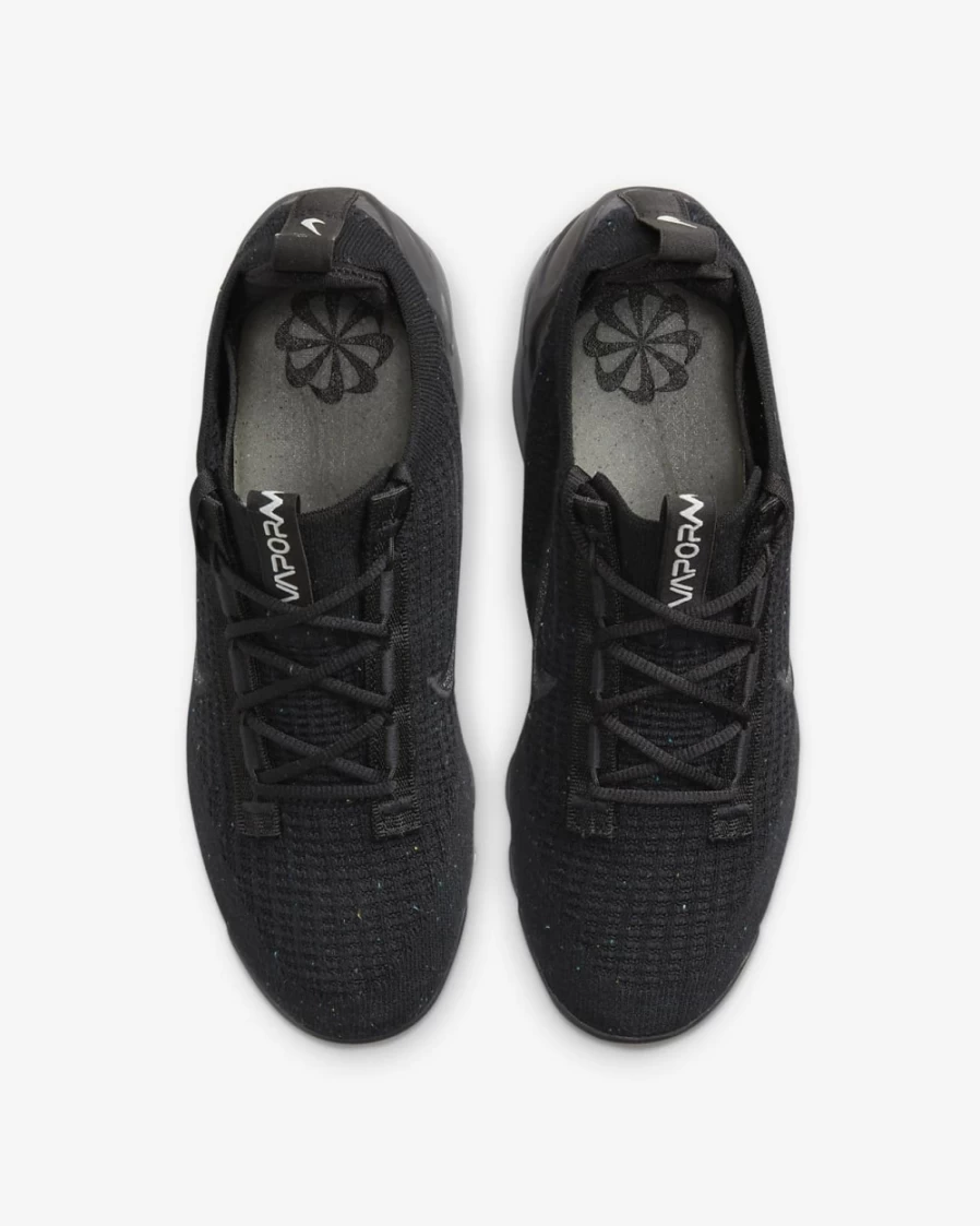 Nike Air VaporMax 2021 Flyknit Women's Running Shoes - Black/Metallic Silver