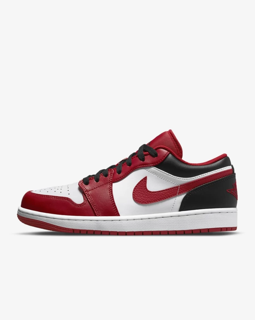 Nike Air Jordan 1 Low Men's & Women's Shoes - White/Black/Gym Red