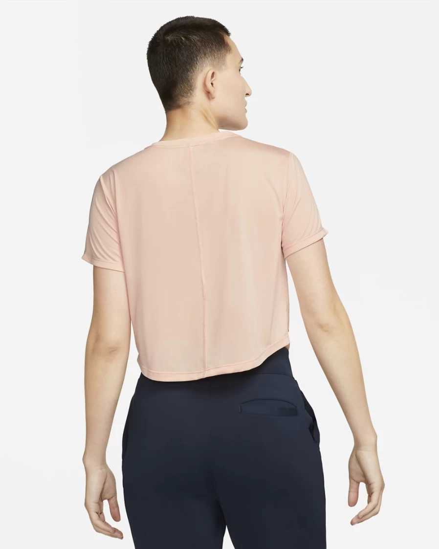 Nike Women's Arctic Orange Dri-FIT Heritage Short-Sleeve Tennis Top