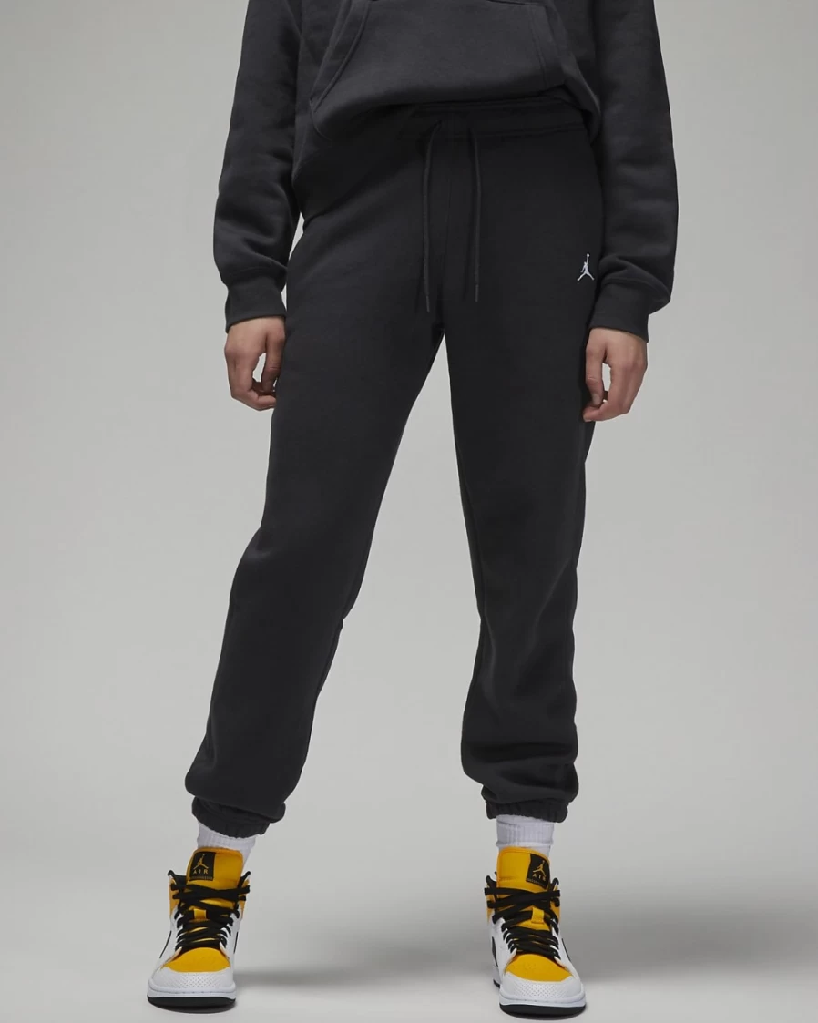 Nike Women's Jordan Brooklyn Fleece Pants - Black/White