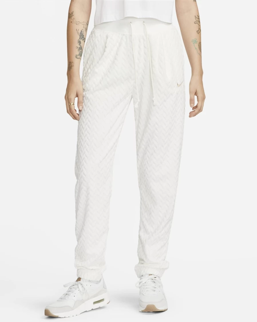 Nike Women's High-Waisted Sail/Hemp Joggers - Sportswear Everyday Modern Comfort