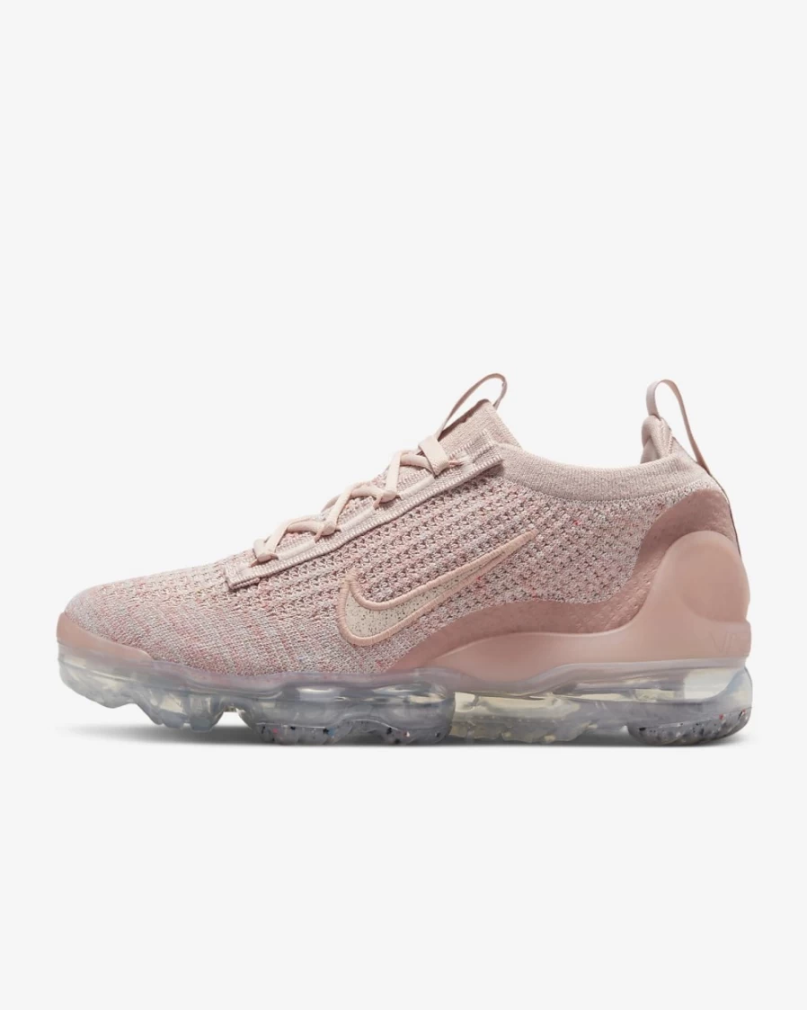 Nike Air VaporMax 2021 Flyknit Women's Running Shoes - Pink Oxford/Rose Whisper/Metallic Silver