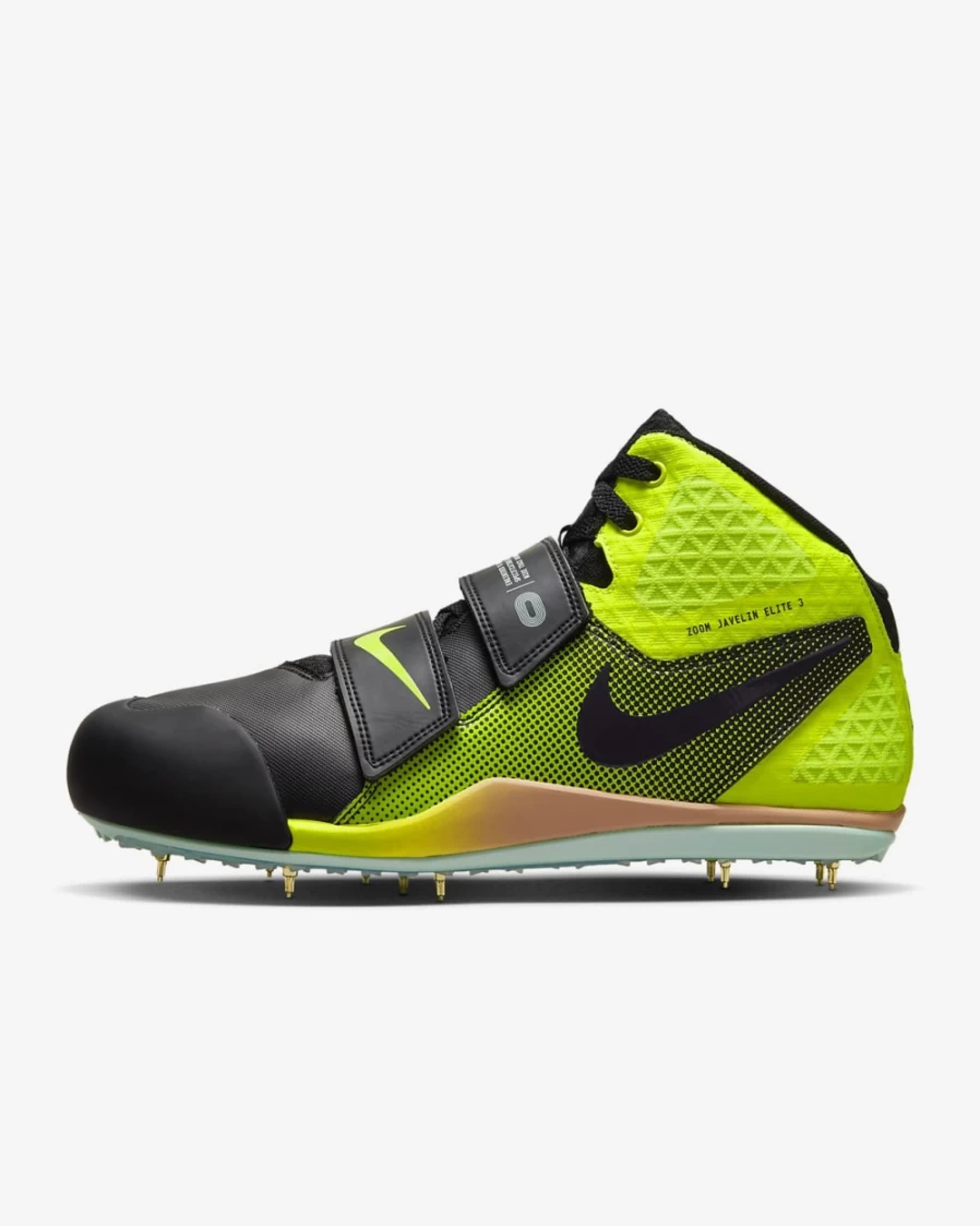 Nike Zoom Javelin Elite 3 Track & Field Throwing Spikes for Men & Women - Black/Volt/Mint Foam/Cave Purple