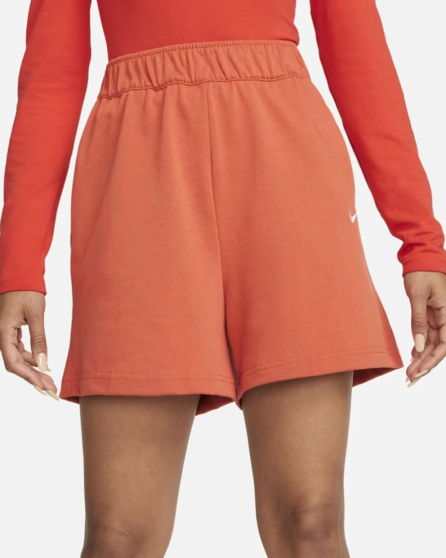 Nike Women's Mantra Orange/White Sportswear Jersey Shorts – Athletic Comfort & Style