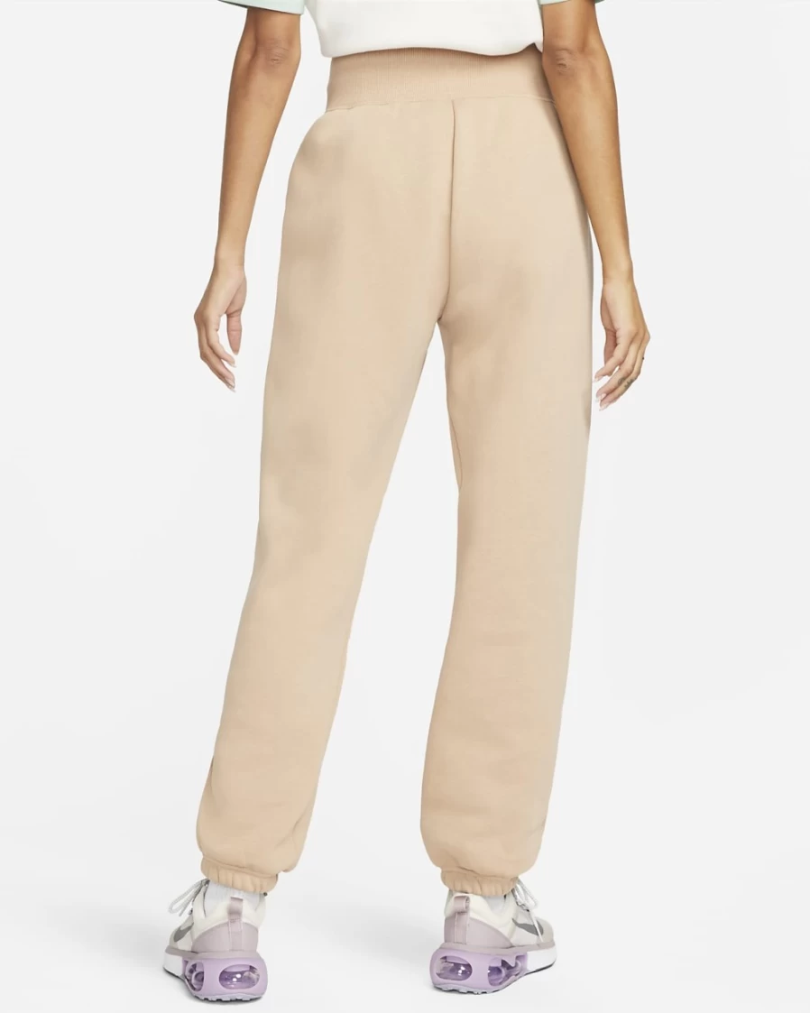 Nike Women's High-Waisted Oversized Fleece Sweatpants - Hemp/Sail Color, Comfortable Sportswear