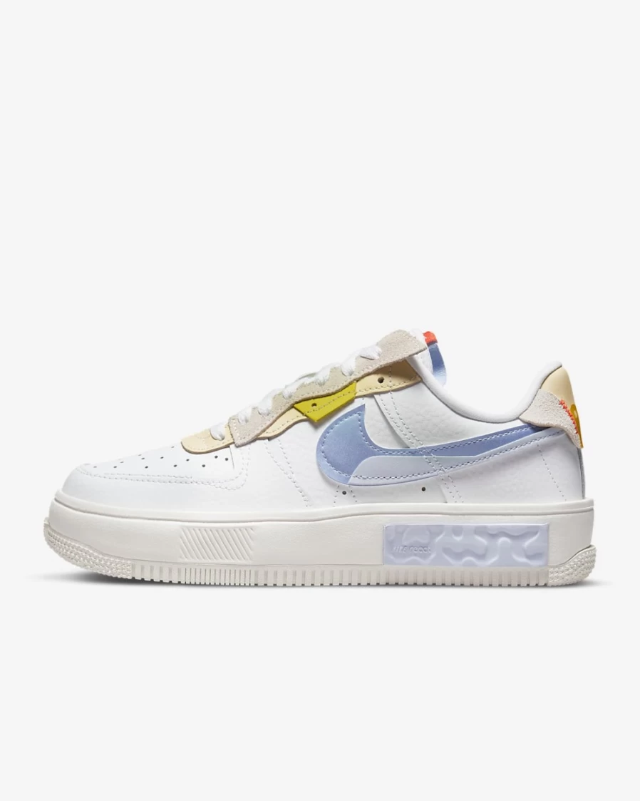 Nike Air Force 1 Fontanka Women's Sneakers in White/Phantom/Lemon Drop/Light Marine