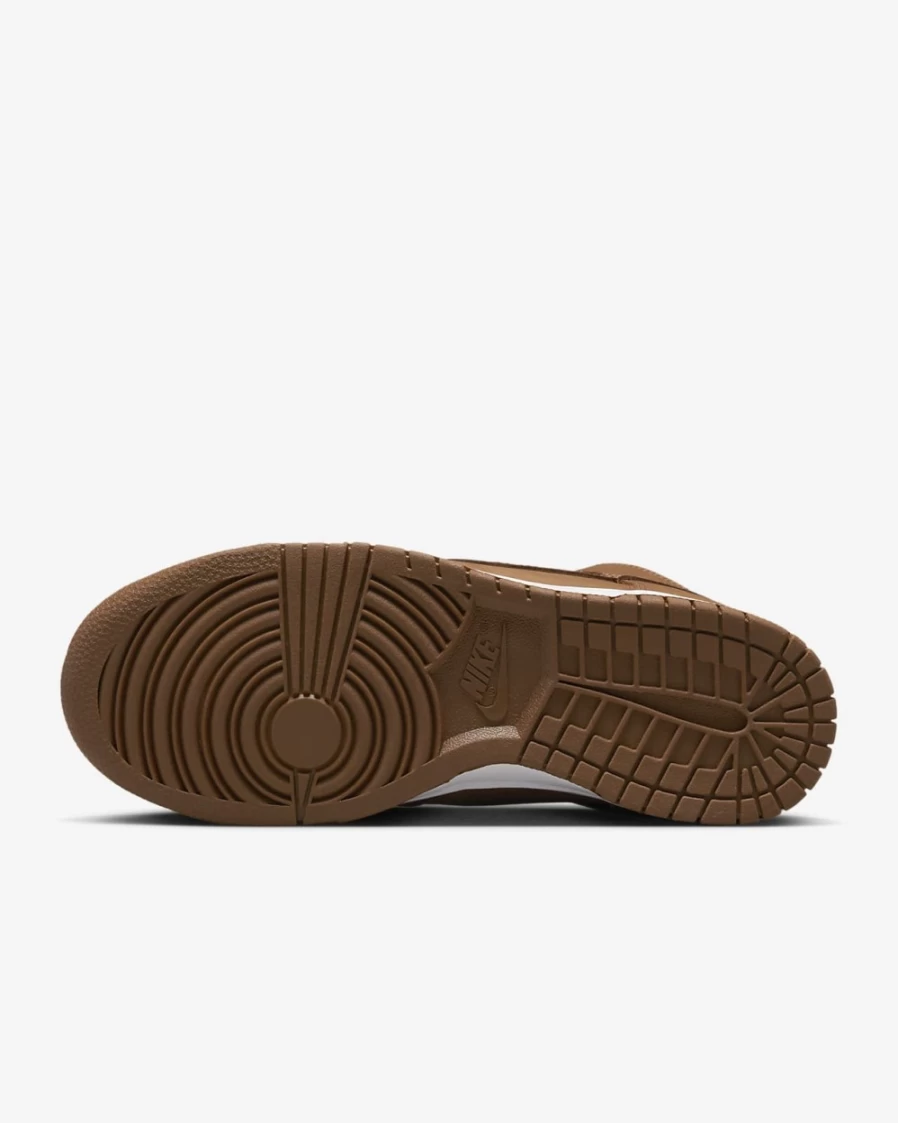 Nike Dunk High Premium Women's Shoes Pecan/White Retro Basketball Sneakers
