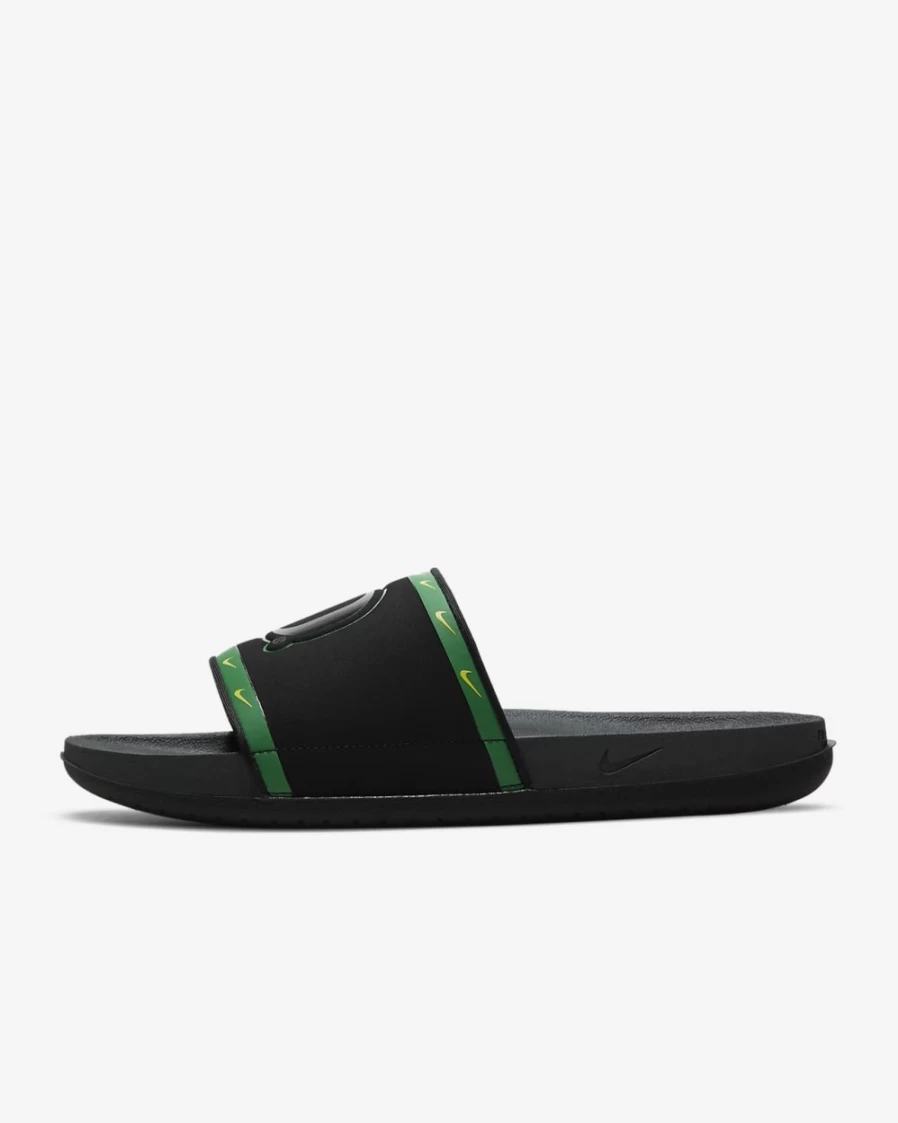 Nike Offcourt Slide Oregon - Black/Apple Green/Yellow Strike/Anthracite - Men & Women's Comfortable Sandals