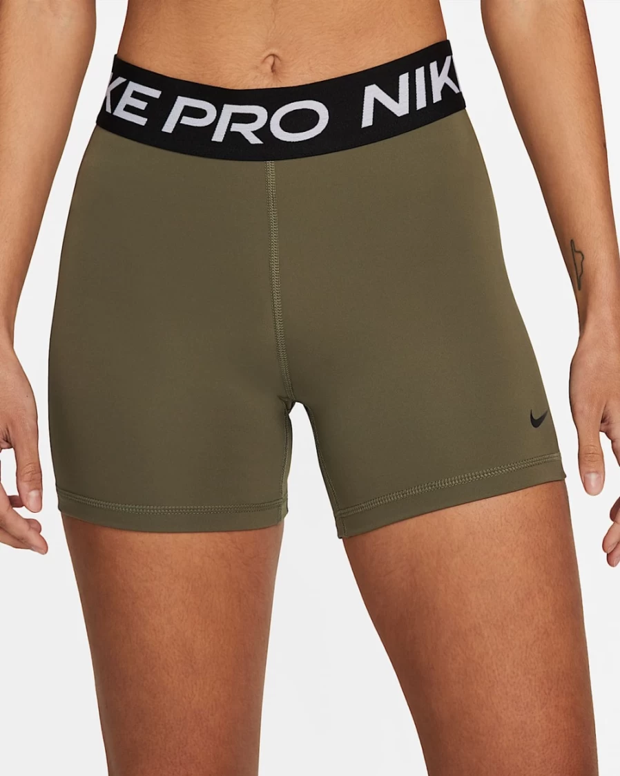 Nike Pro 365 Women's 5" Shorts - Medium Olive/Black/Black Training Shorts for Women