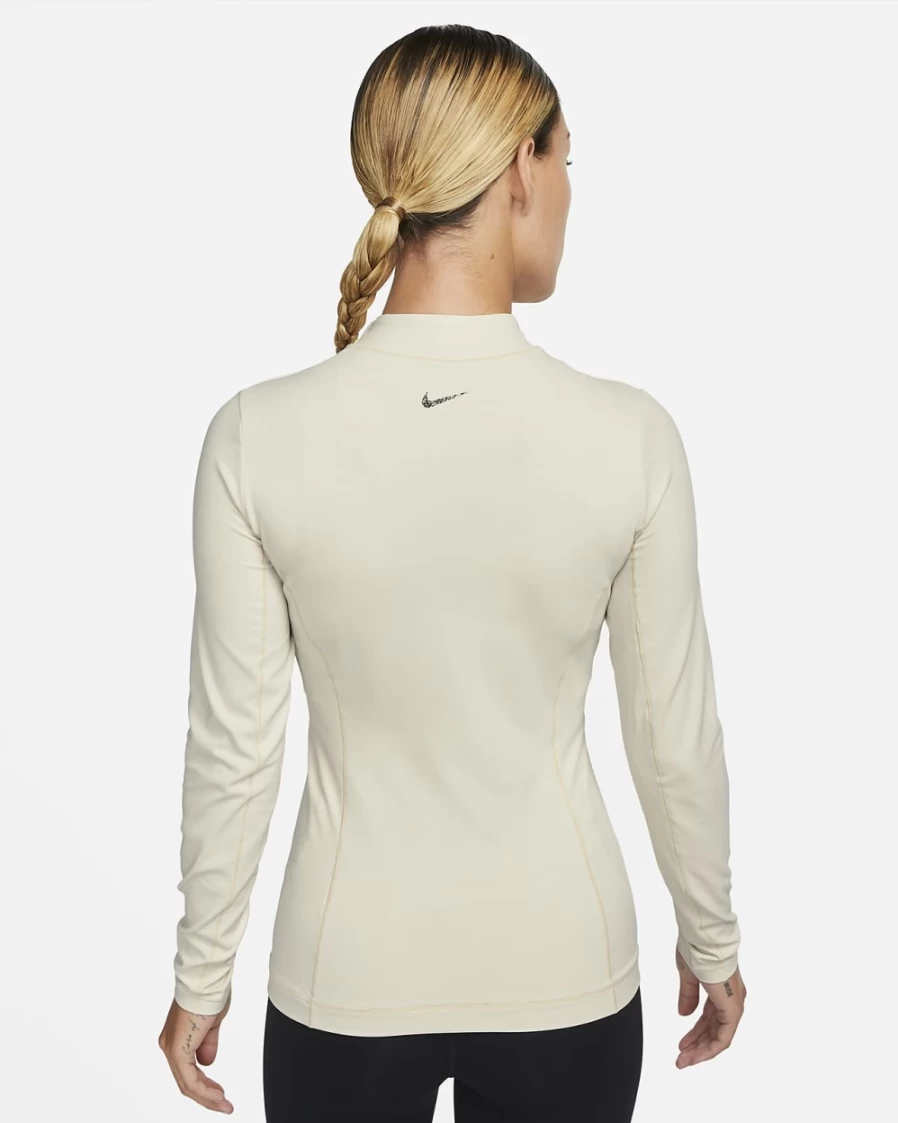 Nike Women's Light Orewood Brown Dri-FIT Luxe Yoga Fitted Jacket