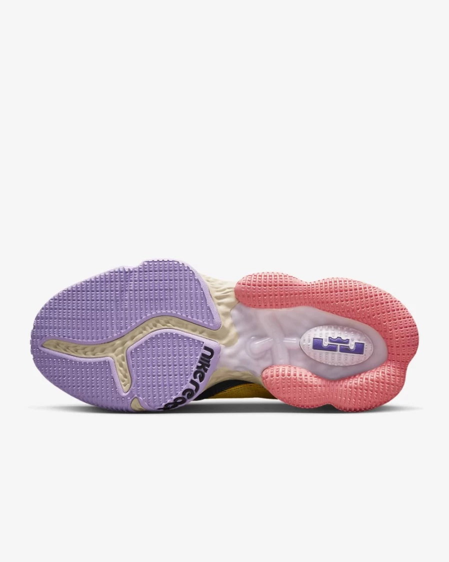 Nike LeBron 19 Low Basketball Shoes for Men & Women - Lilac, Dark Smoke Grey, Pearl White, Pink Gaze