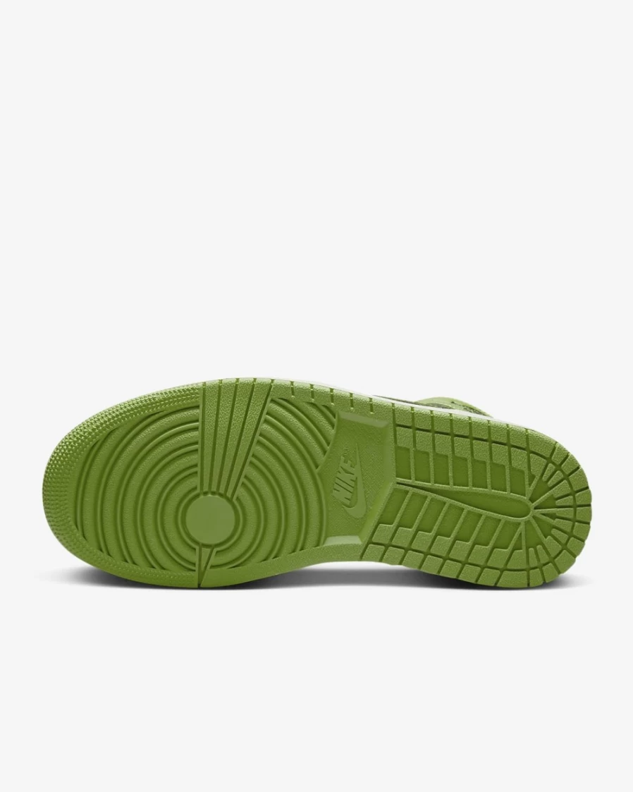 Nike Air Jordan 1 Mid Women's Shoes - Black/Sail/Altitude Green