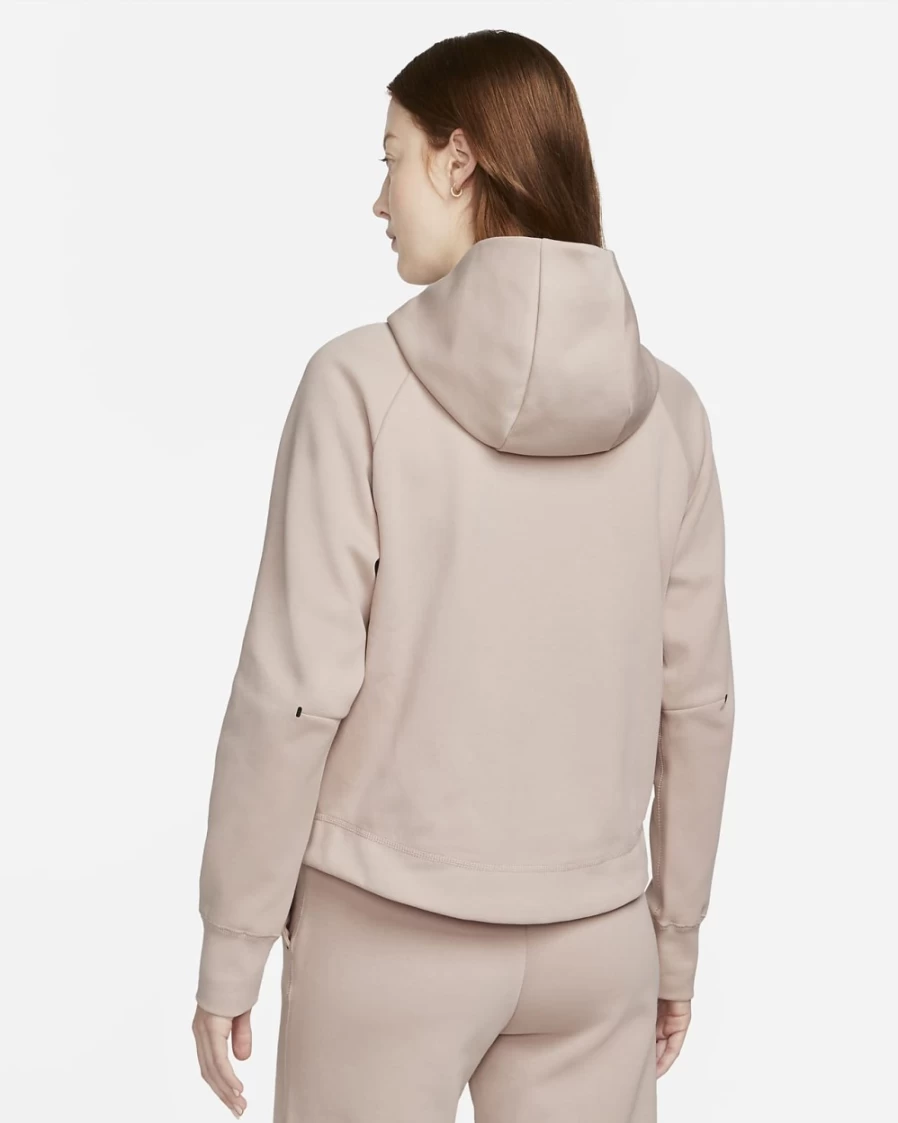 Nike Women's Tech Fleece Windrunner Full-Zip Hoodie - Pink Oxford/Black