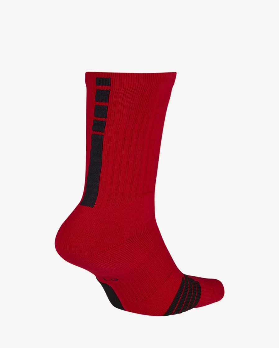 Nike Elite Crew Basketball Socks for Men & Women - University Red/Black High-Performance Athletic Socks