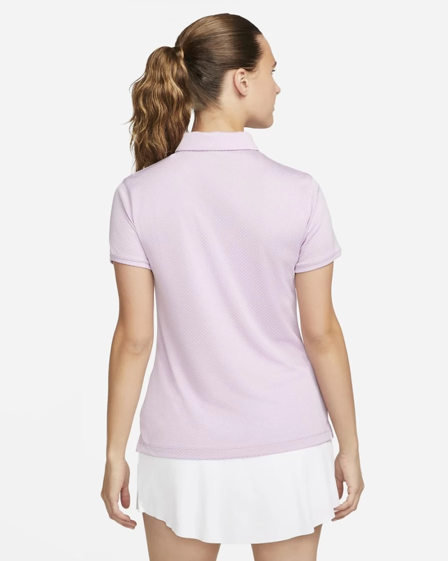 Nike Dri-FIT Victory Women's Golf Polo Shirt - Moisture-Wicking & Breathable, Doll/Black, Sporty & Comfortable Design