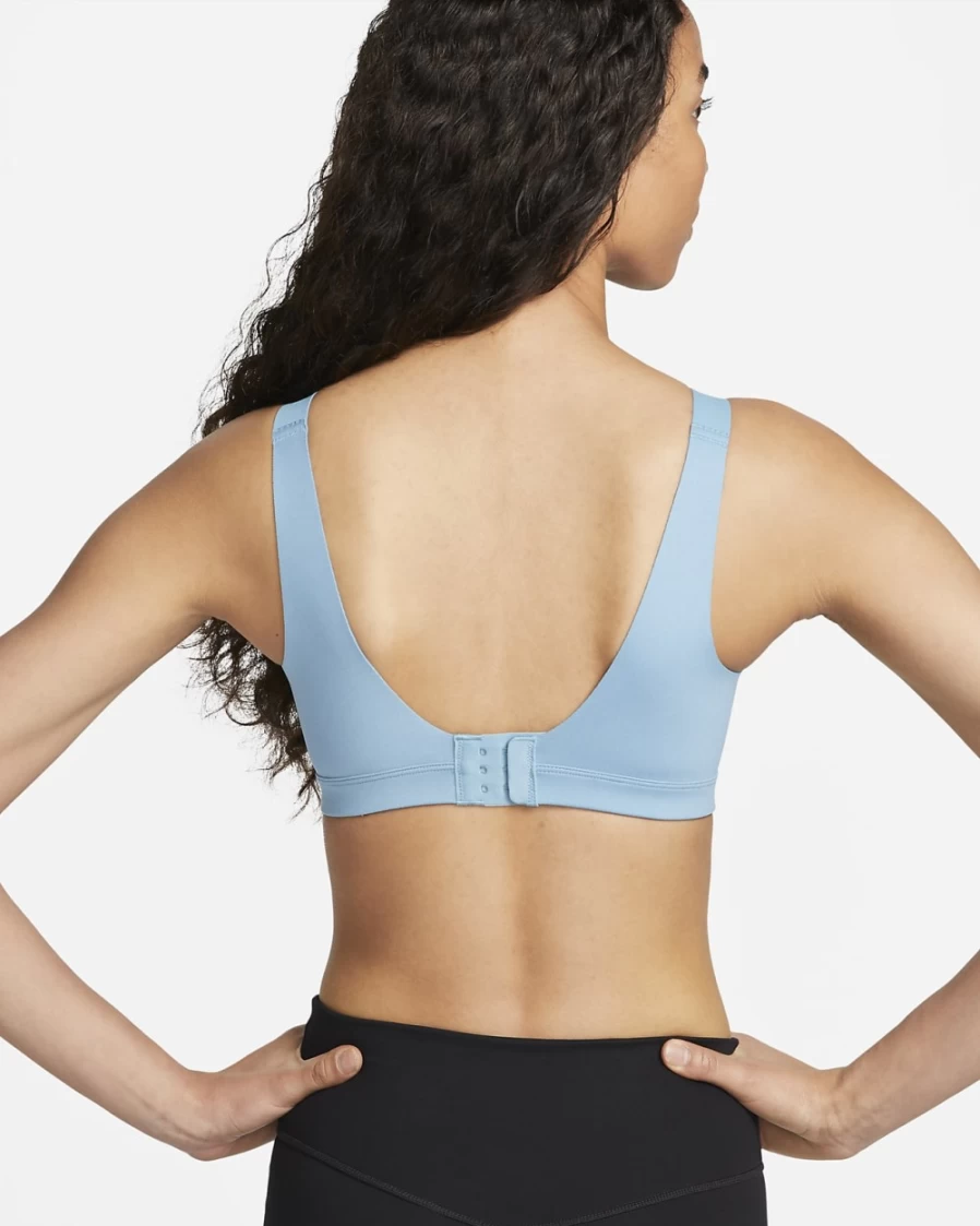 Nike Alpha Women's High-Support Padded Adjustable Sports Bra - Cerulean/Black