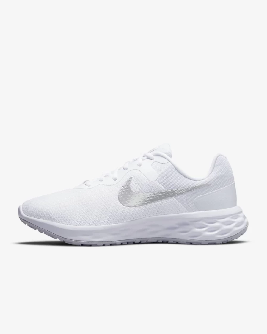 Nike Revolution 6 Next Nature Women's Road Running Shoes - White/Pure Platinum/Metallic Silver