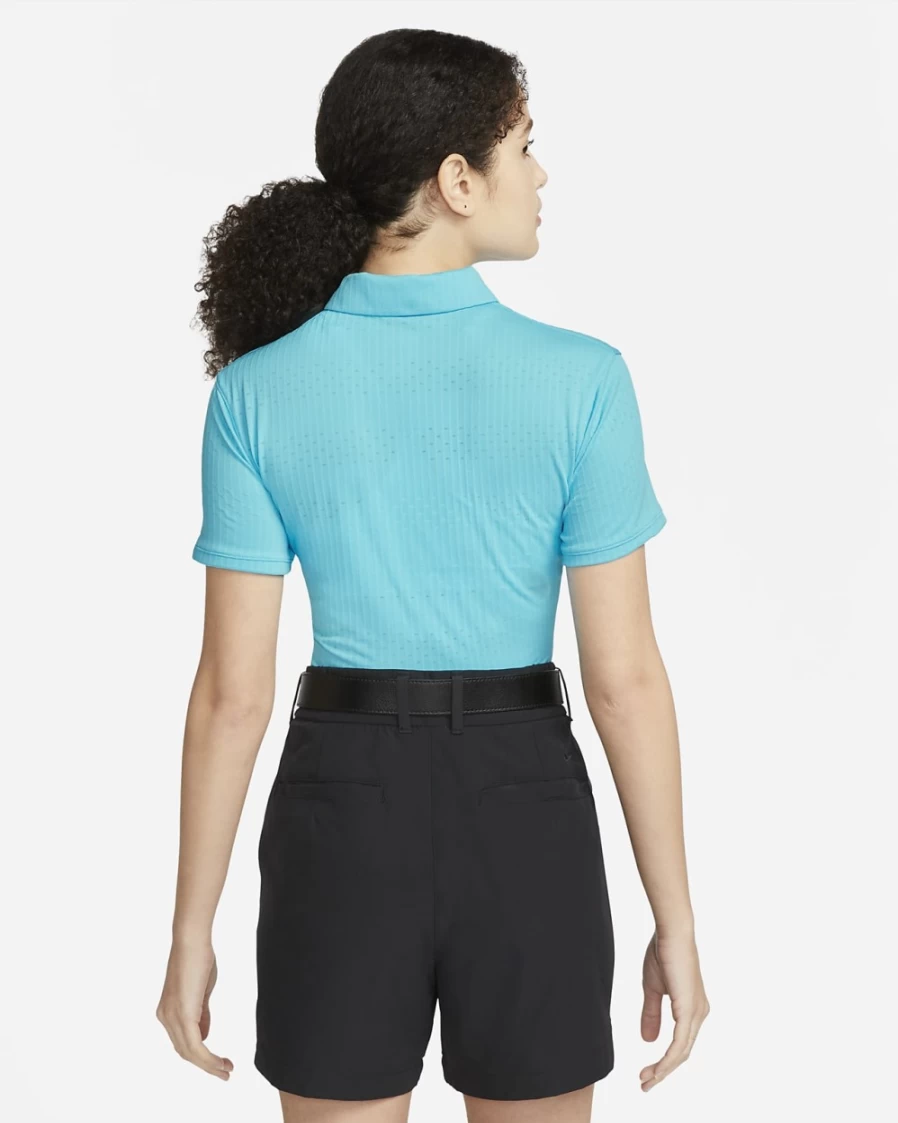 Nike Dri-FIT Victory Women's Baltic Blue/Black Short-Sleeve Golf Polo Shirt for Women
