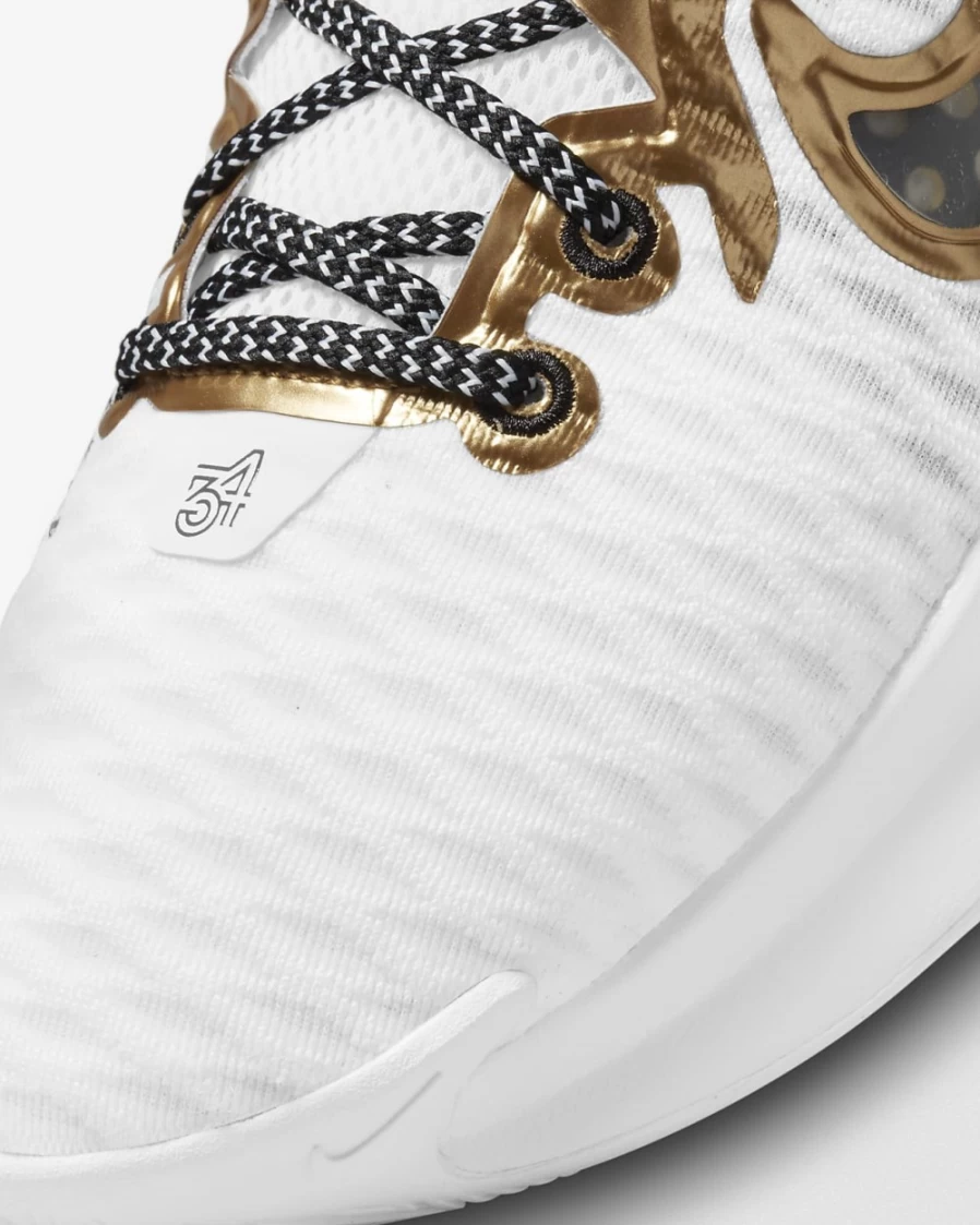 Nike Giannis Immortality Basketball Shoes for Men & Women - White/Black/Metallic Gold